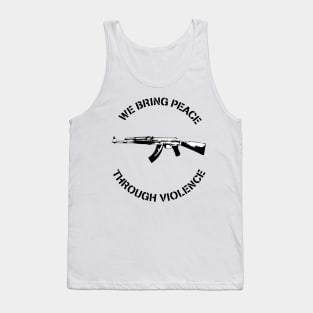 Peace through Violence - White Tank Top